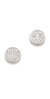 Marc by Marc Jacobs Engraved Stud Earrings