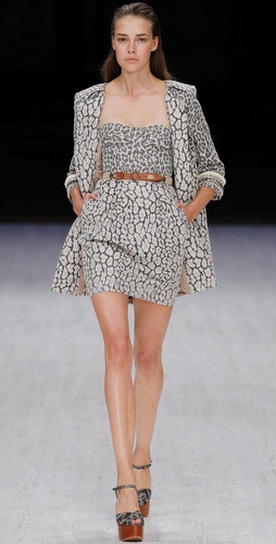 Matthew Williamson Swing Coat with Beaded Cuffs