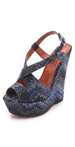 Shop Missoni Wedge Sandals - Missoni online - Footwear,Womens,Footwear,Sandals, at Lilychic Australian Clothes Online Store