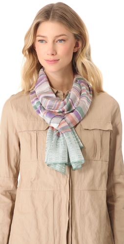 Missoni Geometric Print Lurex Scarf at Shopbop.com