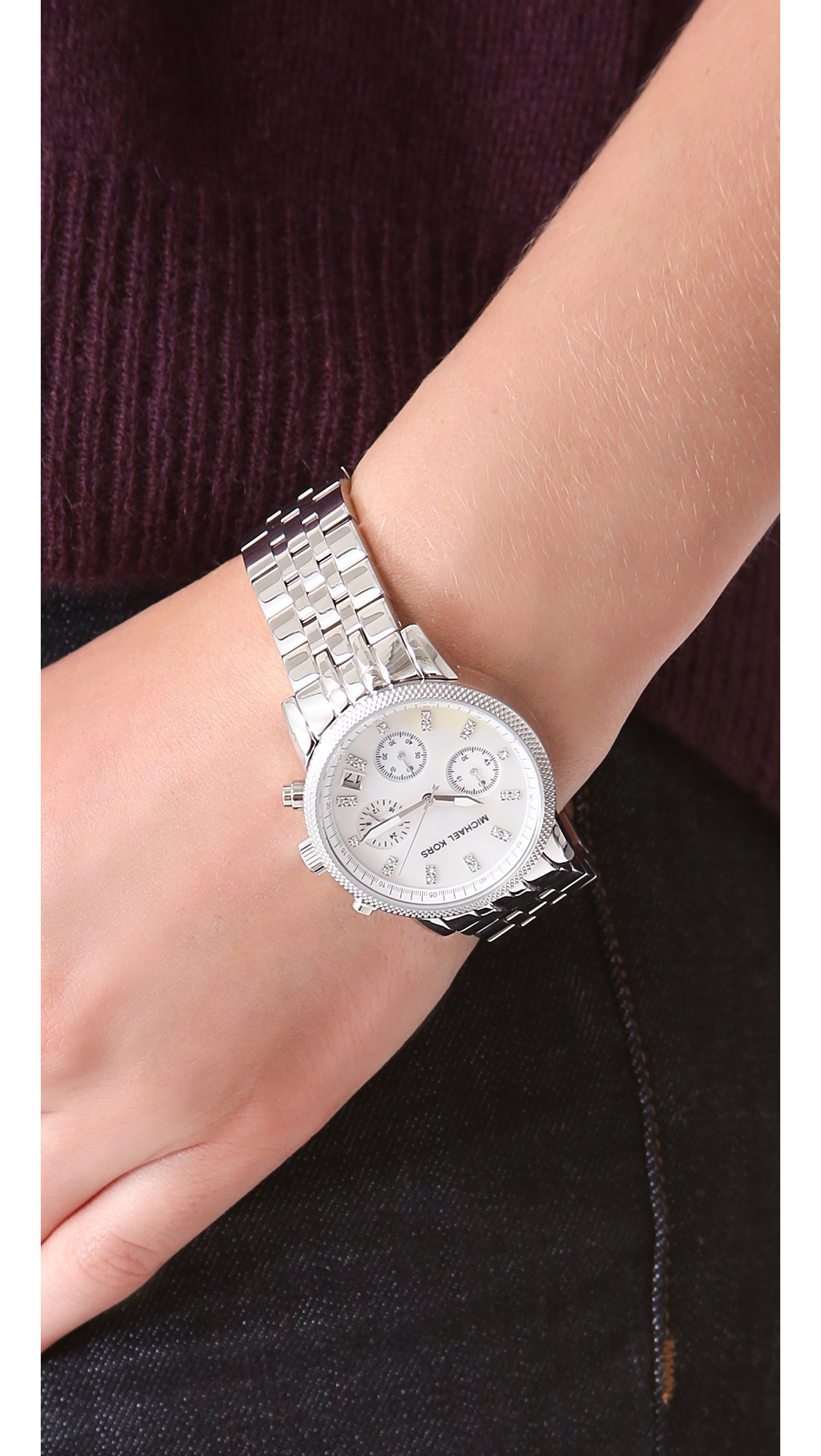michael kors ritz silver