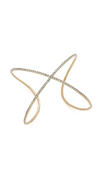 Michael Kors Pave X Statement Cuff Bracelet