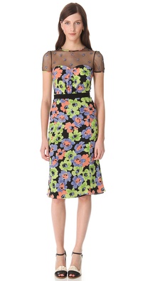 Moschino Floral Embroidered Dress