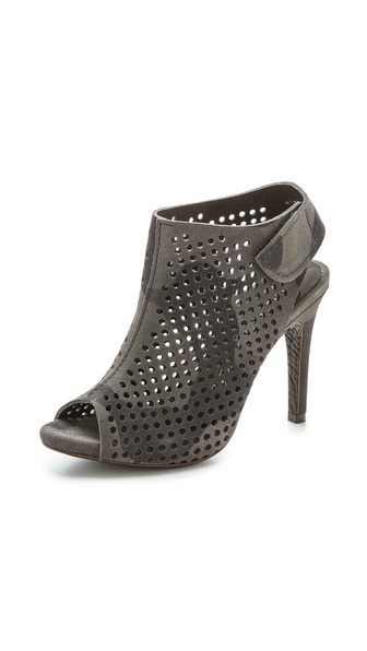 Pedro Garcia Sofia Perforated Open Toe Booties