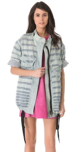3.1 Phillip Lim Bleached Shredded Utility Jacket at Shopbop.com
