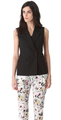 3.1 Phillip Lim Jacquard Dropped Collar Vest
