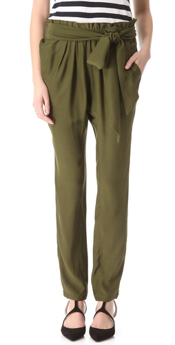 Shop Piamita Sienna Tie Waist Pants - Piamita online - Apparel,Womens,Bottoms,Pants,Trousers, at Lilychic Australian Clothes Online Store