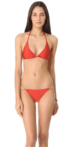 PilyQ Saffron Triangle Bikini Top