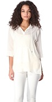 Rebecca Taylor Silk Hoodie Top