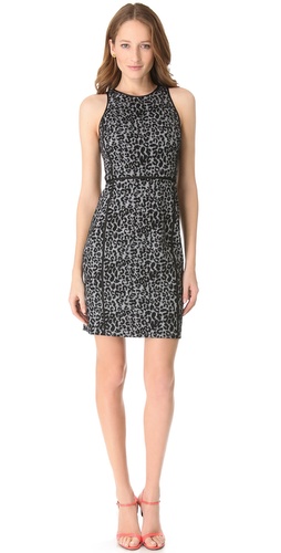 Rebecca Taylor Leopard Knit Shift Dress at Shopbop.com