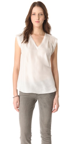 Rebecca Taylor Silky Bit Top at Shopbop.com