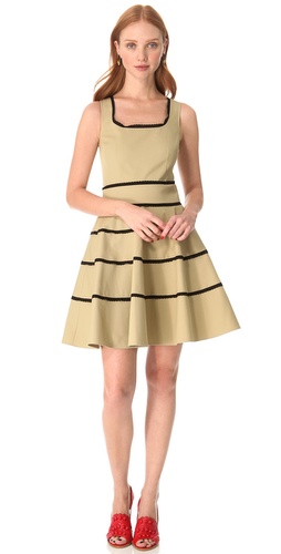 Shop RED Valentino Striped Dress - RED Valentino online - Apparel,Womens,Dresses,Cocktail,Night_Out, at Lilychic Australian Clothes Online Store