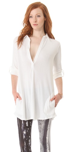 Shop Skin Placket Tunic Top - Skin online - Apparel,Womens,Lingerie,Sleepwear, at Lilychic Australian Clothes Online Store