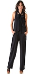 Sonia by Sonia Rykiel Tie Neck Sleeveless Jumpsuit