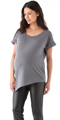 Splendid Maternity Fit Asymmetrical Tee