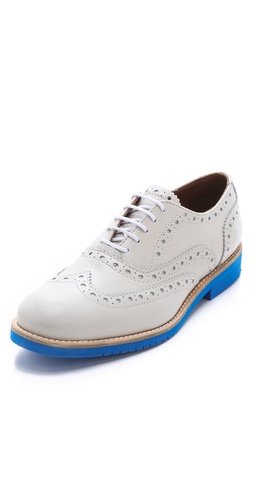Shop Studio Pollini Contrast Bottom Oxfords and Studio Pollini online - Footwear,Womens,Footwear,Flats, online Store