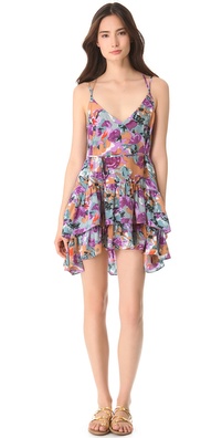 Thayer Crisscross Ruffle Dress