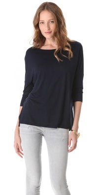 Three Dots Dropped Sleeve Top