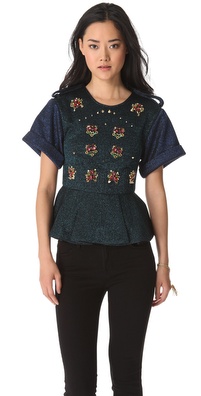 Three Floor Sensation Peplum Top