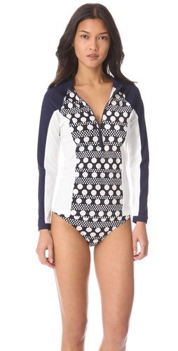 Shop Tory Burch Darby Paloma Surf Shirt online and buy Tory Burch latest season - Apparel, Womens, Swim, Swim,  online shop