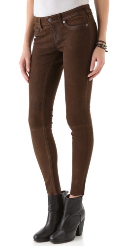 Shop True Religion Casey Stretch Suede Pants and True Religion online - Apparel,Womens,Bottoms,Pants,Trousers, online Store
