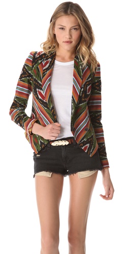 Shop Twelfth St. by Cynthia Vincent Ikat Blazer - Twelfth St. by Cynthia Vincent online - Apparel,Womens,Jackets,Blazer, at Lilychic Australian Clothes Online Store
