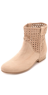 Vic Italy Flat Heel Perforated Booties