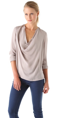 Vince Cowl Blouse at Shopbop.com