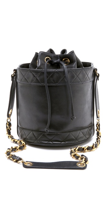 WGACA Vintage Chanel 复古黑色桶包|SHOPB