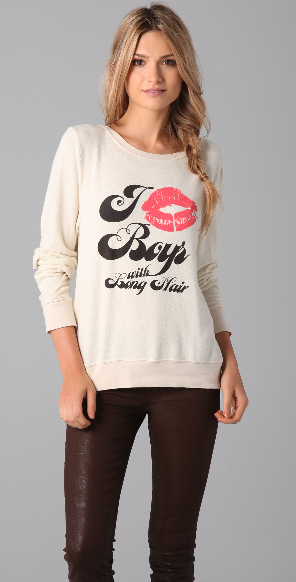 Wildfox Long Haired Boys Baggy Beach Sweatshirt On Popscreen