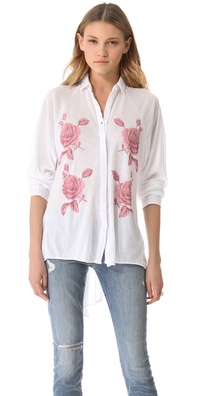 Wildfox Sunday Button Down Shirt