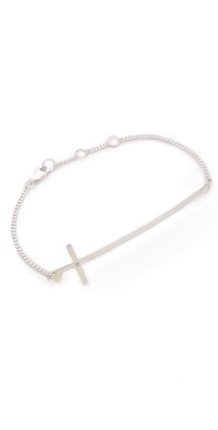 Jennifer Zeuner Jewelry Long Cross Bracelet