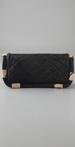 black quilted clutch. Zimmermann Quilted Clutch