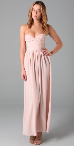 Zimmermann Ruched Bustier Long Dress