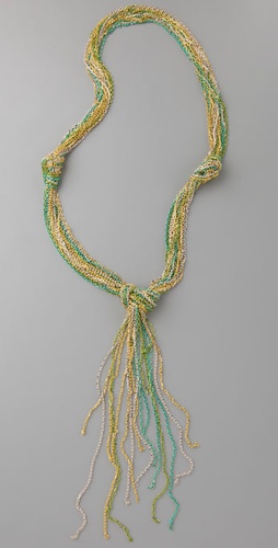 Adia Kibur Long Knotted Chain Necklace