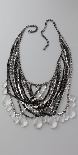 Adia Kibur Mixed Chain & Stone Necklace