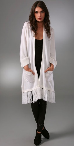 Alice   Olivia Navajo Long Fringed Cardig