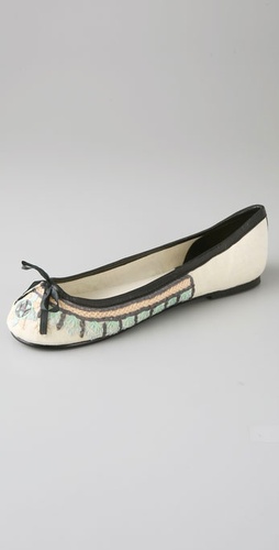 Antik Batik Marti Embroidery Ballet Flats
