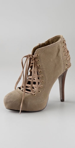 Ash Emi Lace Up Platform Booties