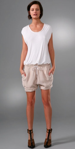 Alexander Wang Baggy Romper with Spongy Combo