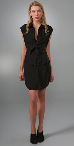 Alexander Wang Layered Vest Dress with Wraparound Belt
