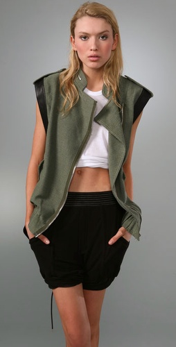 Alexander Wang Vest with Canvas Front Alexander Wang Vest with Canvas Front