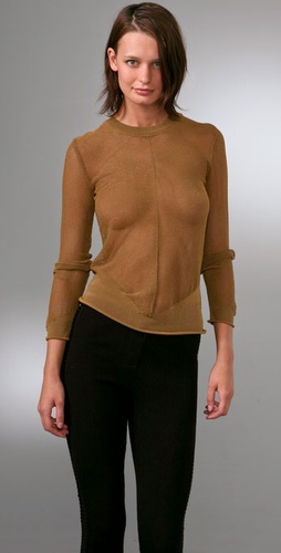 Alexander Wang Mesh Long Sleeve Pullover 