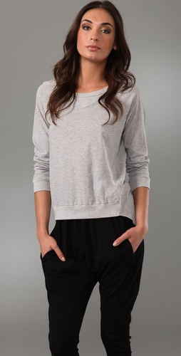 Bassike Crew Neck Tee with Tail