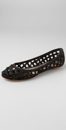 Belle by Sigerson Morrison Knot Suede Ballet Flats