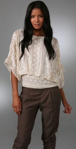 Beyond Vintage Batwing Blouse