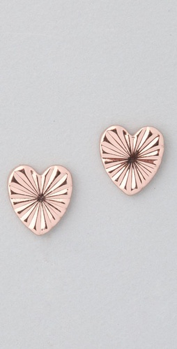 Bing Bang Tiny Heart Stud Earrings