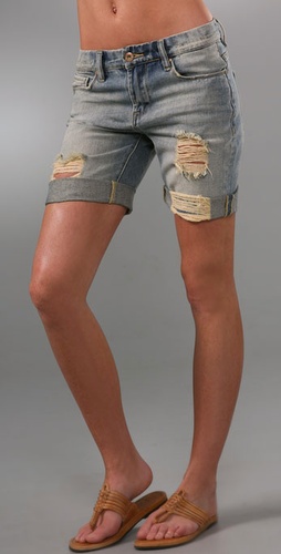Blank Denim Boyfriend Shorts