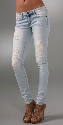 Blank Denim Ripped Skinny Jeans