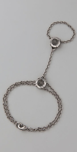 Bop Bijoux Inverted Rhinestone Hand Chain Bracelet Bop Bijoux Inverted Rhinestone Hand Chain Bracelet